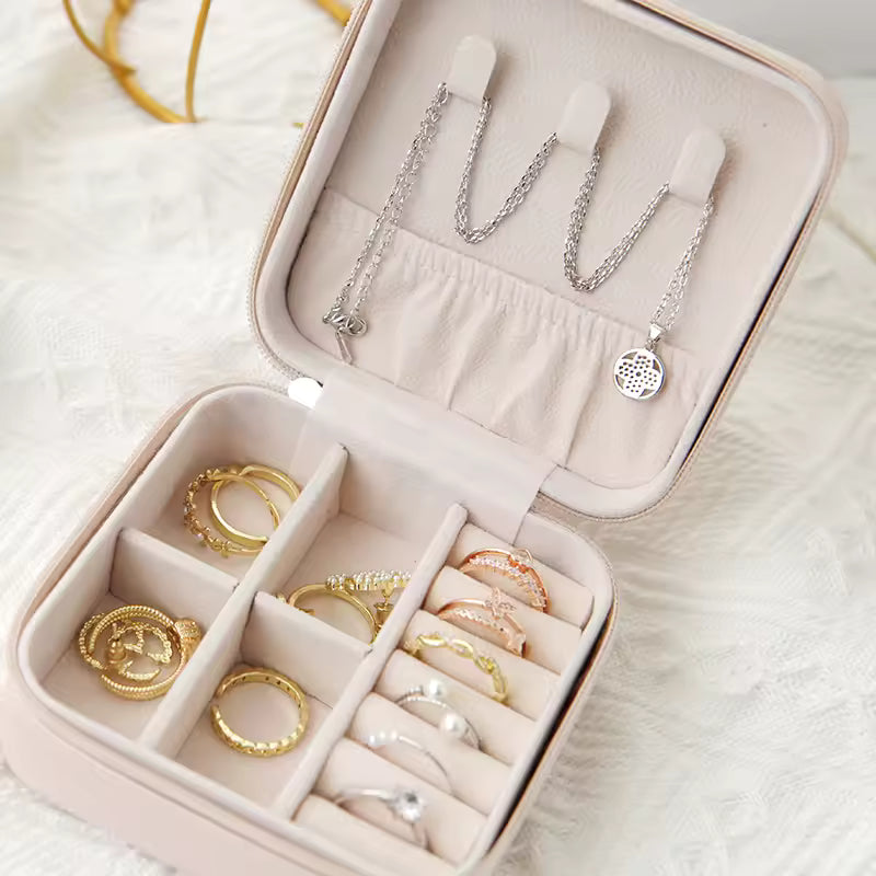 Travel Jewelry Organizer Box – Elegant & Compact