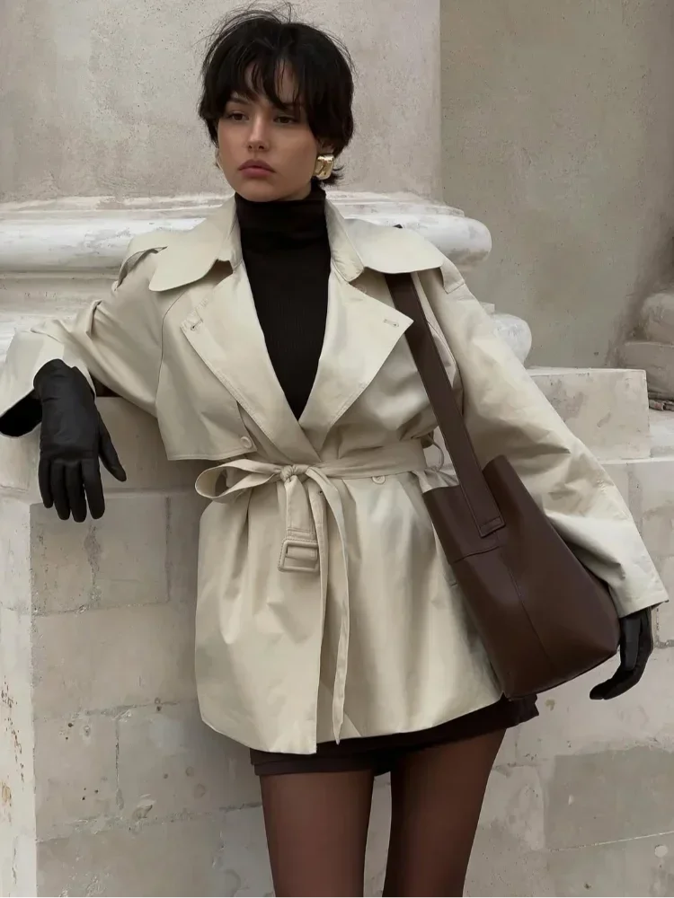 Lightweight Women’s Belted Trench Coat