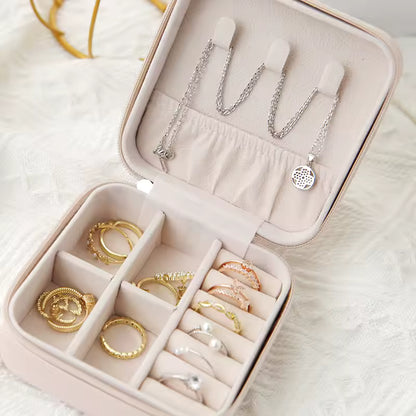 Travel Jewelry Organizer Box – Elegant & Compact