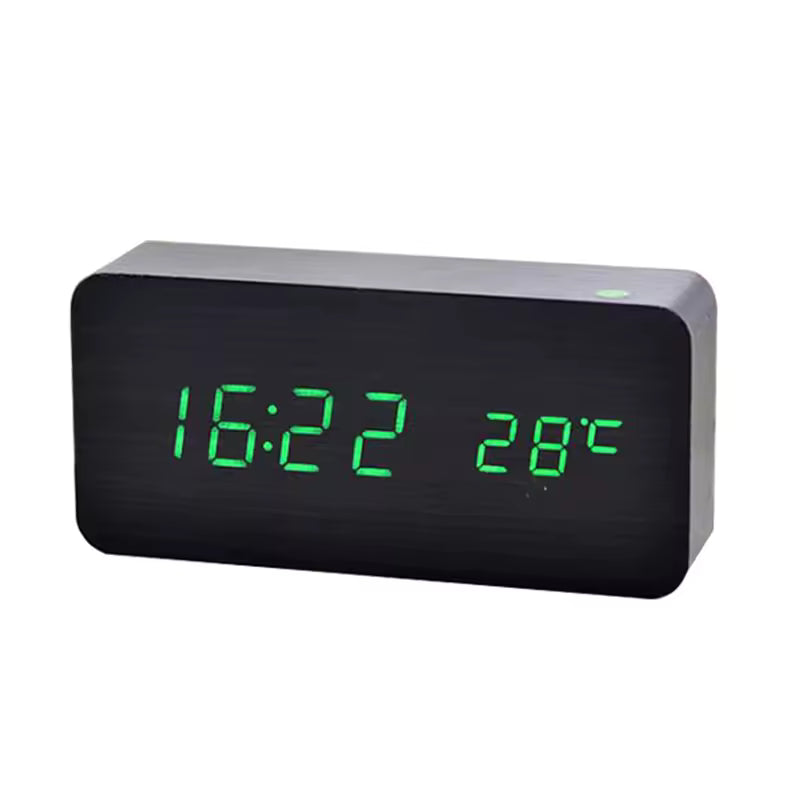 Wooden LED Digital Alarm Clock