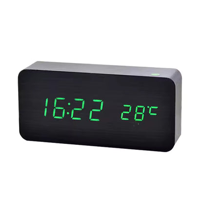 Wooden LED Digital Alarm Clock