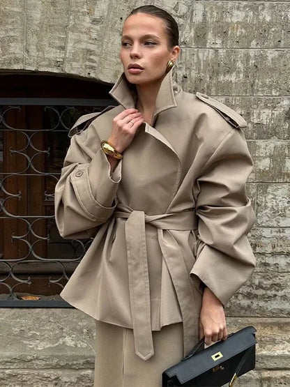 Lightweight Women’s Belted Trench Coat