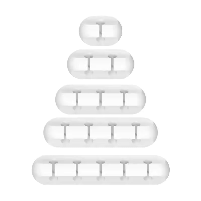 Silicone Cable Organizer Clips – Desk & Office