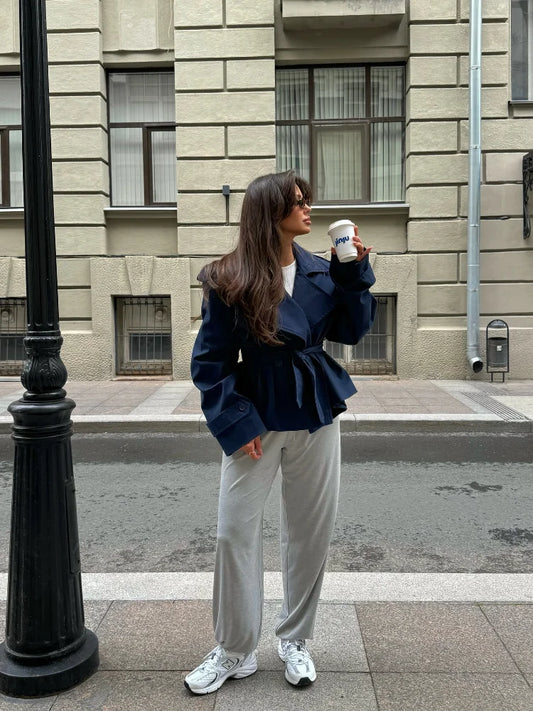 Lightweight Women’s Belted Trench Coat