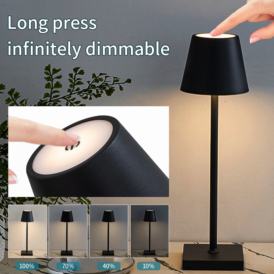 Rechargeable LED Table Lamp – Touch Dimmable
