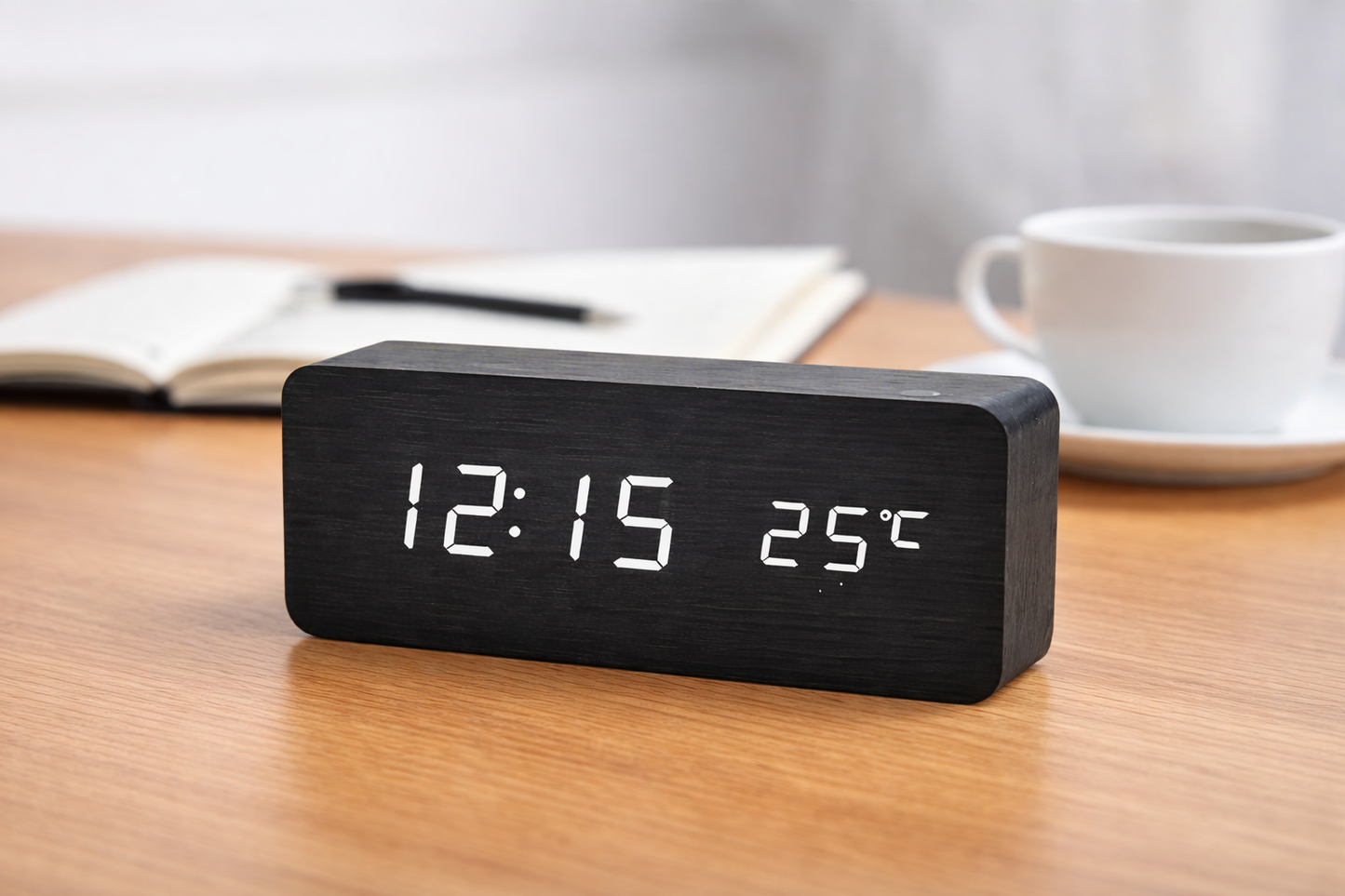 Wooden LED Digital Alarm Clock