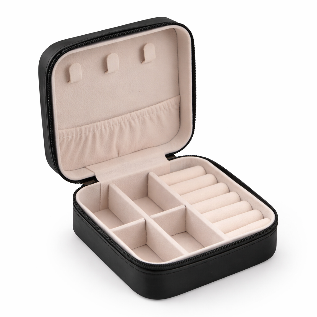 Travel Jewelry Organizer Box – Elegant & Compact