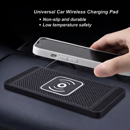 Wireless Car Charging Pad – Non-Slip & Universal