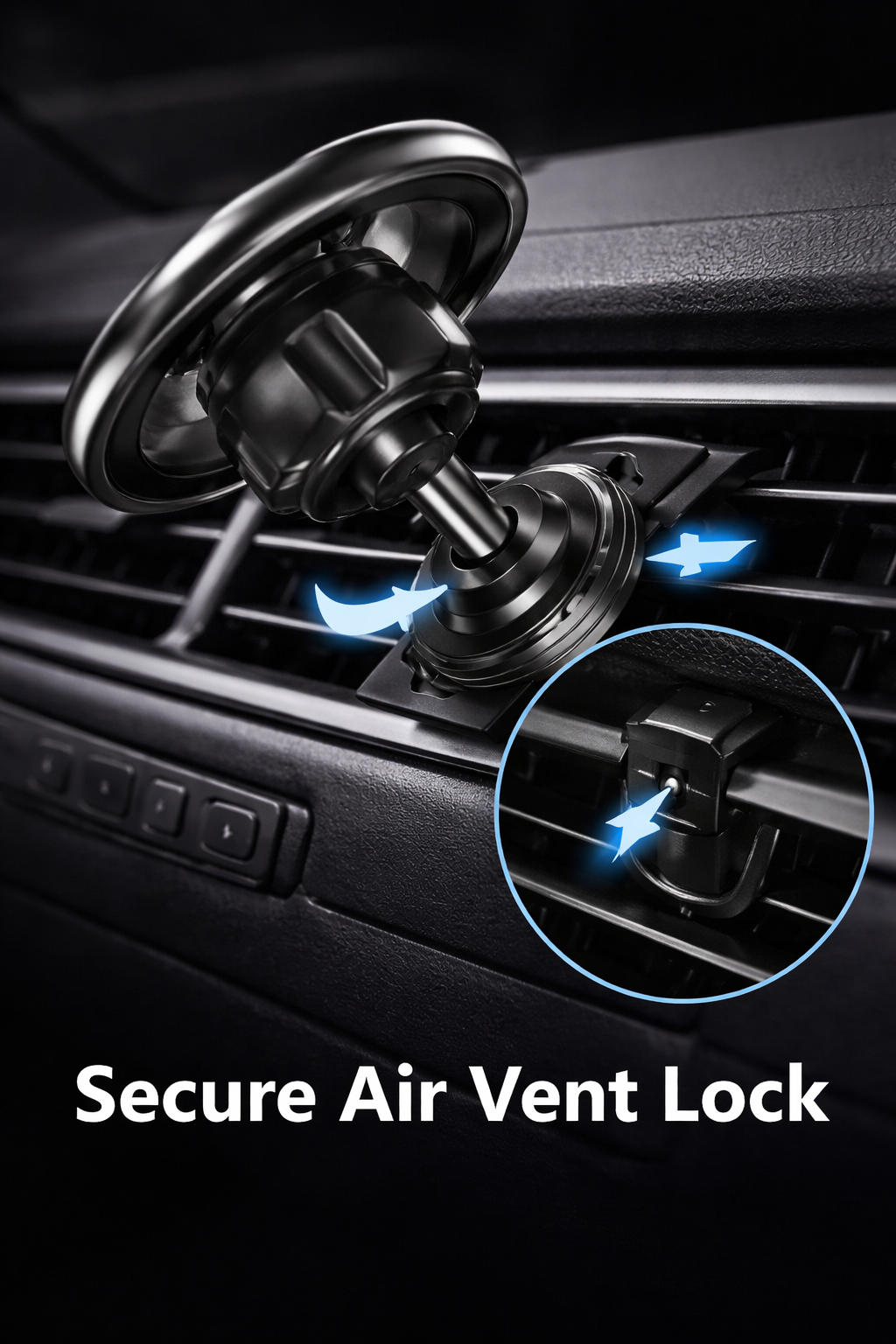 Magnetic Car Phone Holder – 360° Rotation
