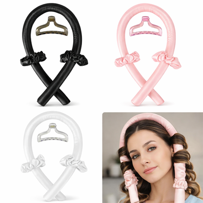 Heatless Curling Headband – Soft Silk Hair Curls