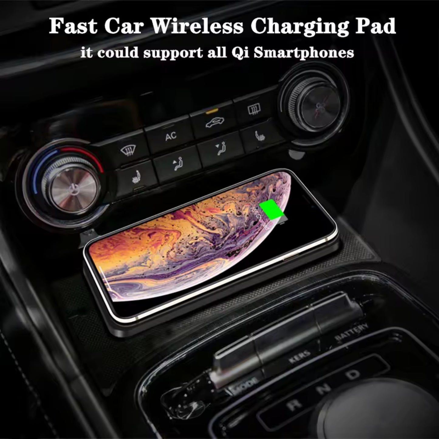 Wireless Car Charging Pad – Non-Slip & Universal
